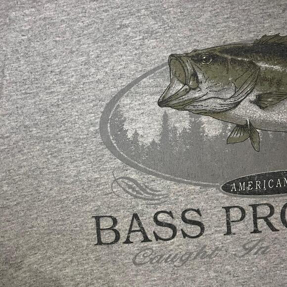 🐟 Bass Pro Shops 🎣 Large Mouth Bass Graphic Tee – XL - Picture 5 of 6